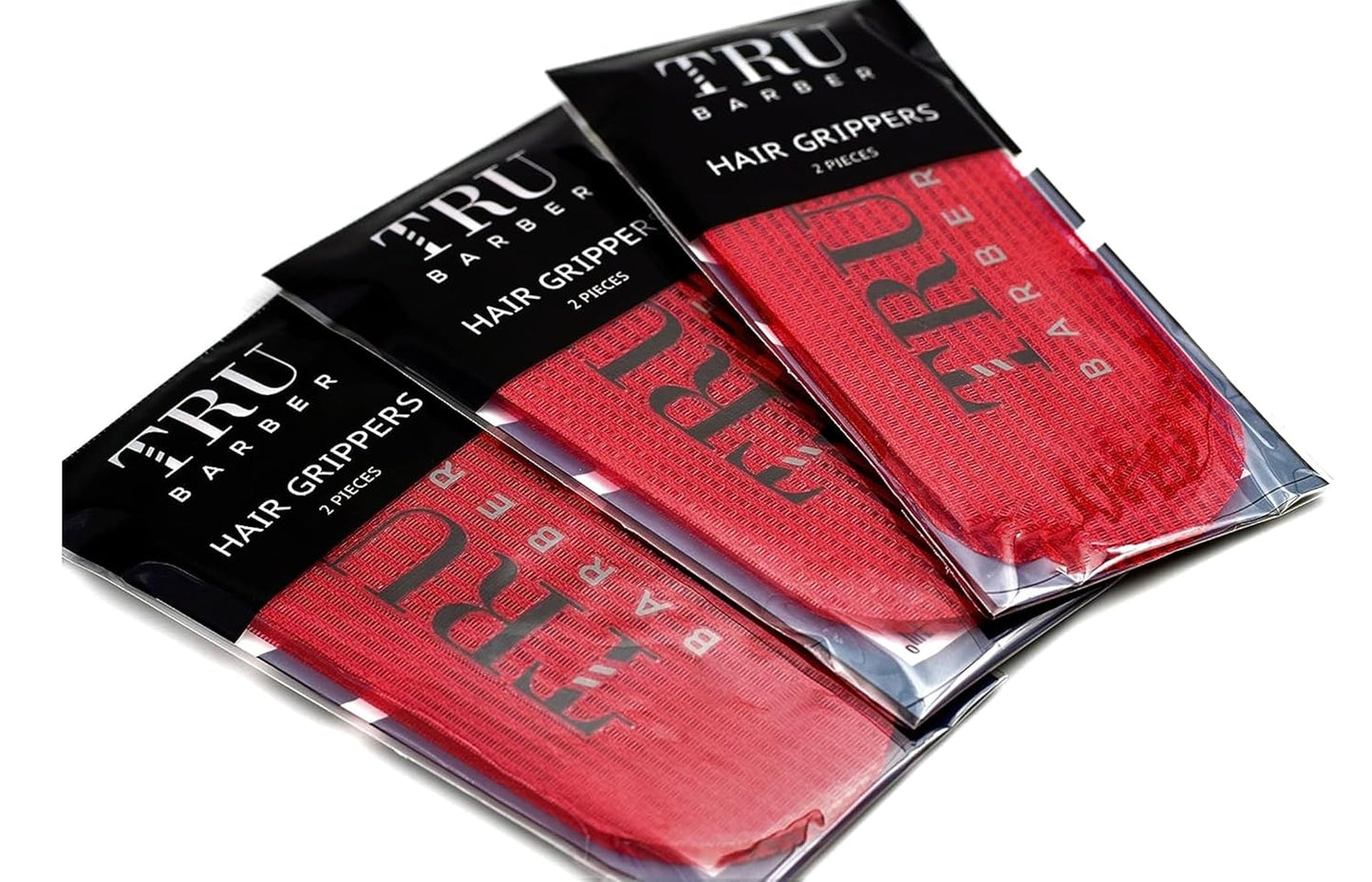 Hair Grippers for Men and Women 6Pcs Bundle - Salon and Barber, Hair Clips for Styling, Sectioning, Cutting and Coloring, Nonslip Grips, Hair Holder (Red)