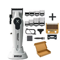 X Series FA1C White Gradient 8800RPM Professional Hair Clipper Equipped with Charging Dock Suitable for Men'S Hair Salon