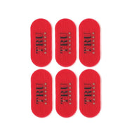 Hair Grippers for Men and Women 6Pcs Bundle - Salon and Barber, Hair Clips for Styling, Sectioning, Cutting and Coloring, Nonslip Grips, Hair Holder (Red)