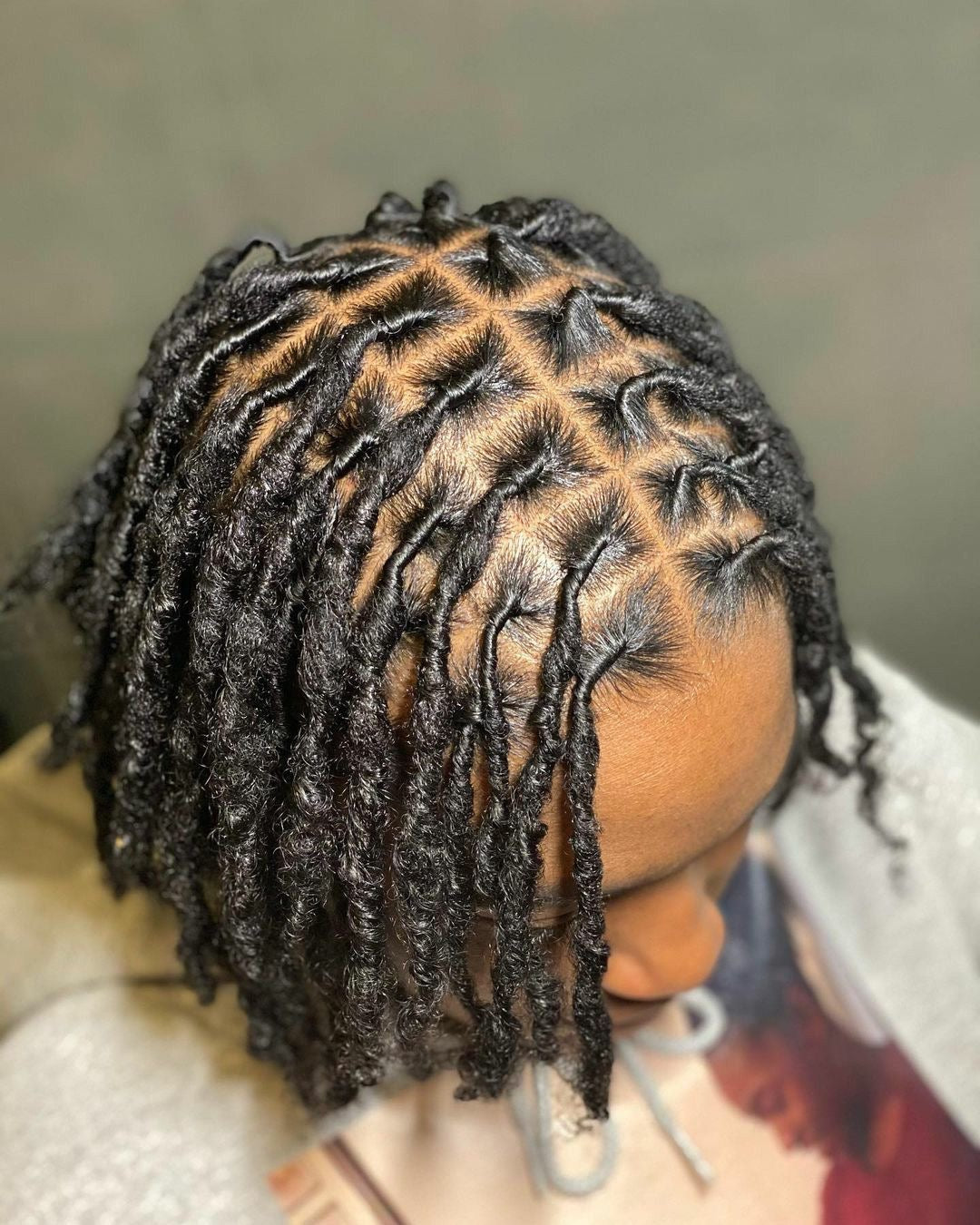 30 Strands Human Hair Dreadlock Extensions 10 inch 0.4 cm Handmade Permanent Locs Soft Natural Black Dreads Extensions for Men Women Kids,Can Be Dyed Bleached Curled
