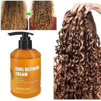 Curl Defining Cream Leave-In Non-Stick Hydrates & Eliminates Frizz, Hair-Smoothing Anti-Frizz Cream to Define All Curl Types