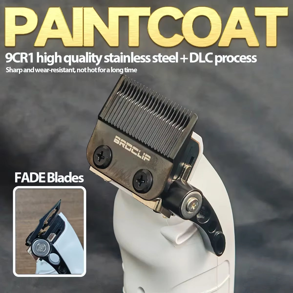 X Series FA1C White Gradient 8800RPM Professional Hair Clipper Equipped with Charging Dock Suitable for Men'S Hair Salon