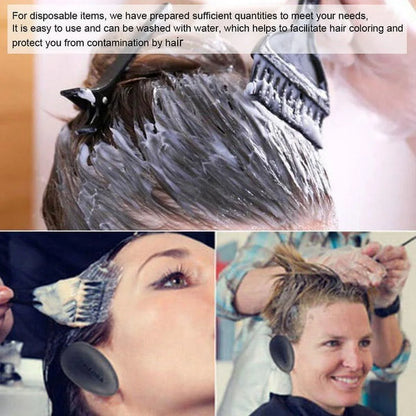 Hair Dye Coloring Kit Tinting Bowl Dye Brush Ear Cover Gloves Coloring DIY Tools